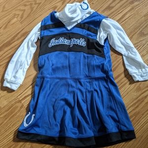 Toddler Colt's cheerleading outfit